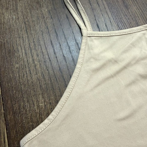 Beige camisole one size, new, cotton soft