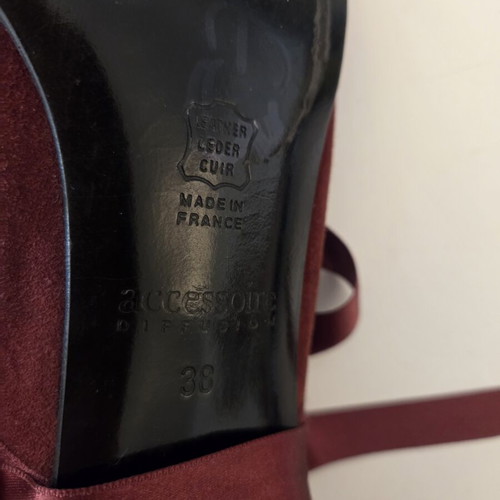 Accessoire Diffusion pointed ballet flats like new, colorful suede