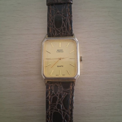 Seiko Lassale Quartz women's watch used, gold color