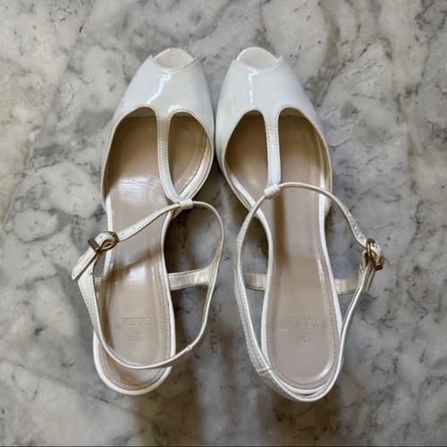 Mary Jane shoes Zara white size 39 used