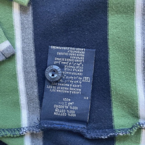 Giovanni Galli men's long-sleeve blouse used, blue and green