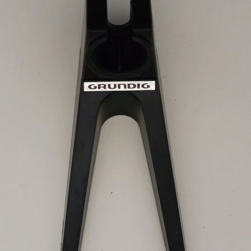 Grundig Vintage microphone base stand used black plastic authentic
