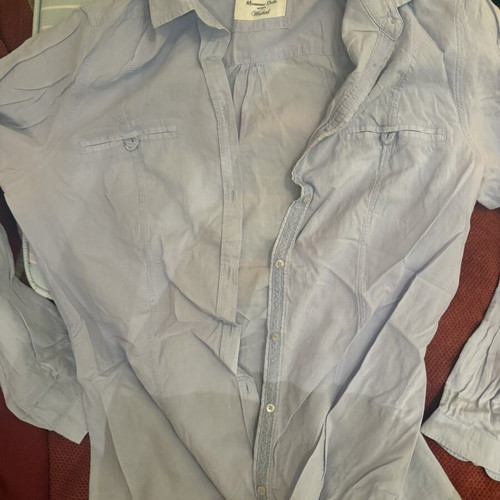 Massimo Dutti Woman Washed shirt size S, like new, blue