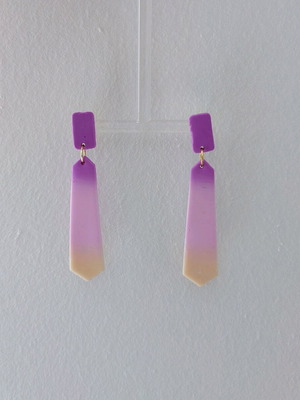 Handmade polymer clay earrings new with steel fastenings