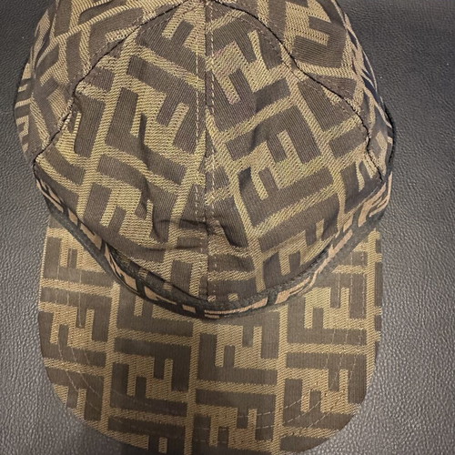 Fendi women's jockey hat like new, black and brown, size M