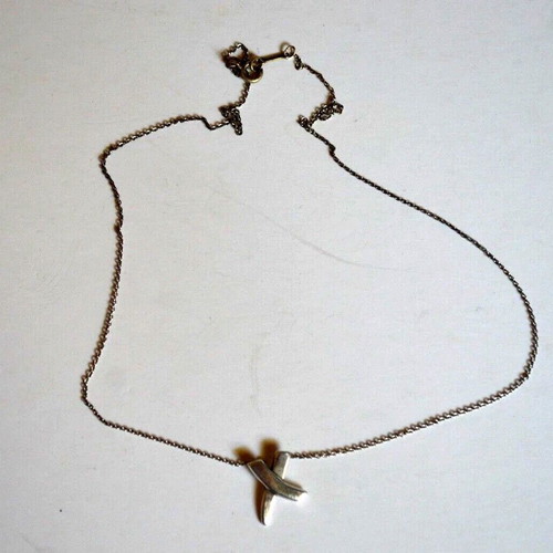 Paloma Picasso Tiffany's 925 silver pendant and chain like new