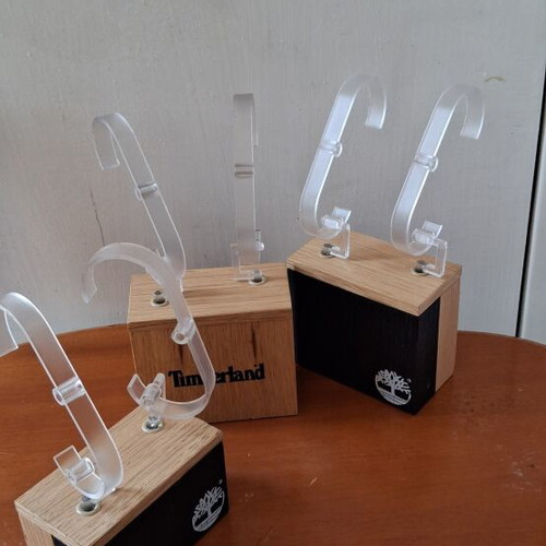 Timberland watch stands like new, set of three, black and beige