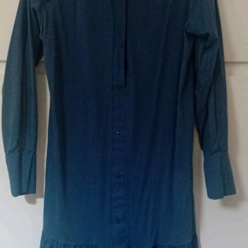 Zara Long Dress Blue Medium Like New