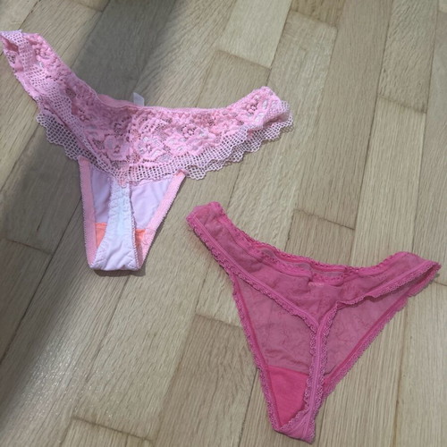 String underwear new, pink, size S/M set of 2 pieces
