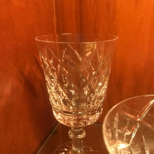 Crystal glasses like new, 5 types, 49 pieces