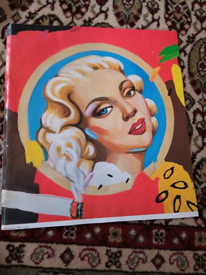Αφίσα Σαντέ vintage σαν καινούργιο, διαστάσεις 35x37cm