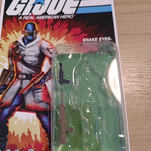 G.I. Joe Super7 ReAction+ Snake Eyes Arctic figure like new 3.75"