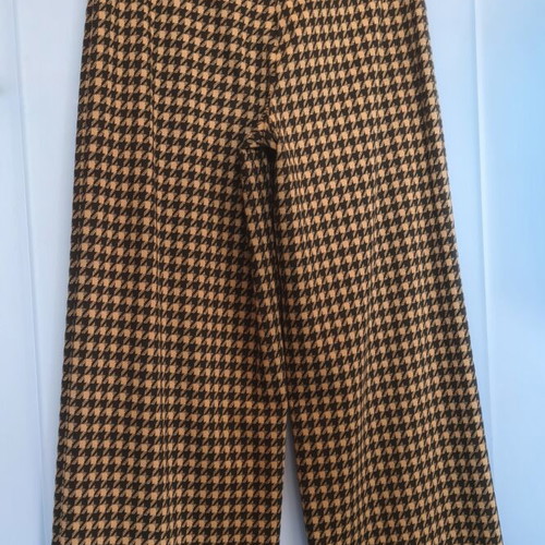 High-waisted houndstooth pants M&S Marks and Spencer like new
