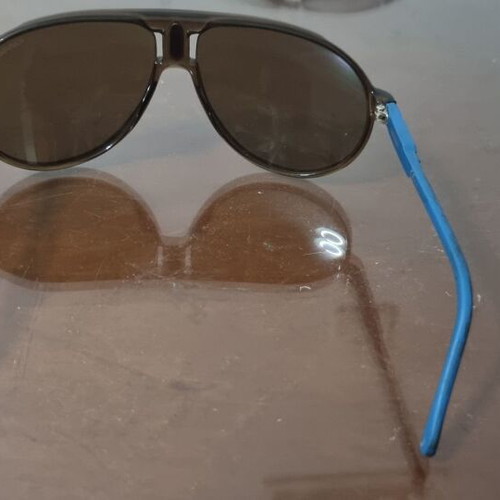 Carrera Champion Aviator Sunglasses like new, blue and brown lenses