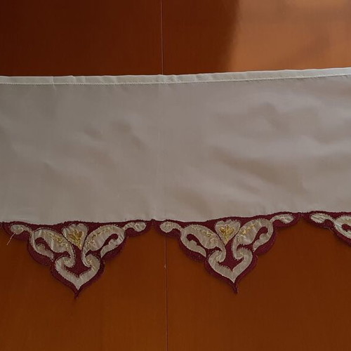 Table runner in fabric tsevre new 82 x 37