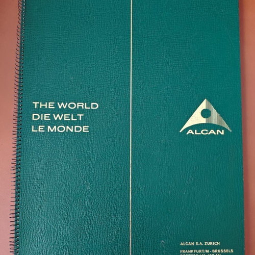 Alcan The World Atlas used, trilingual English German French