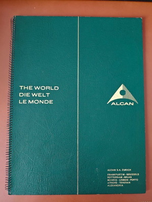 Alcan The World Atlas used, trilingual English German French