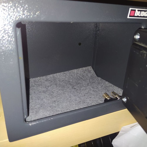 Budget safe used with keys