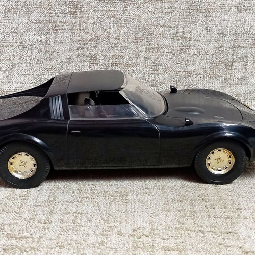 Knight Rider KITT Opel GT KIBI vintage 80s toy car new without box black plastic rare