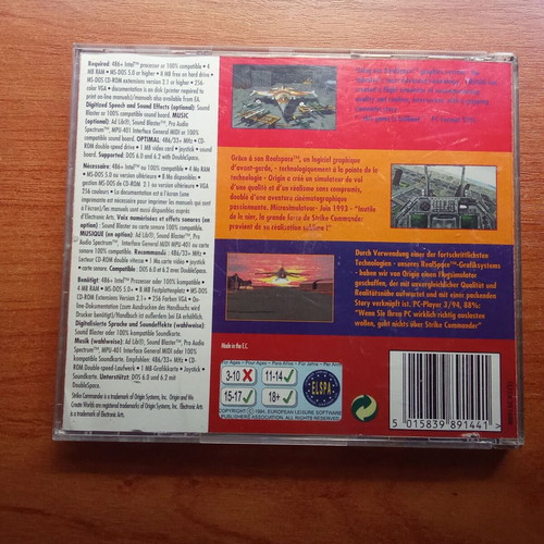 Strike Commander 1994 PC game used, 1990s