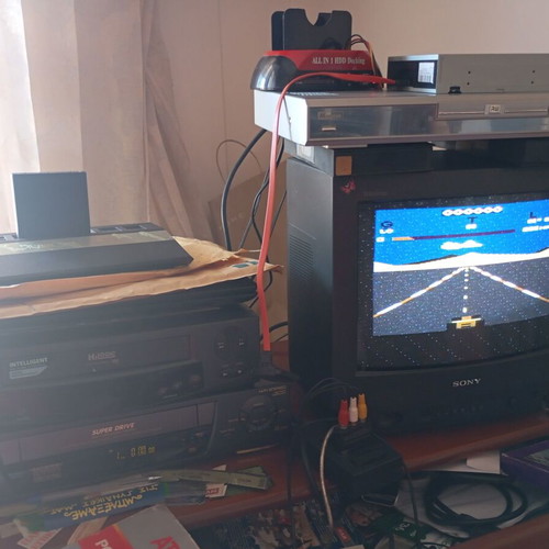 Atari 2600 used with 3 games in box and Greek manual