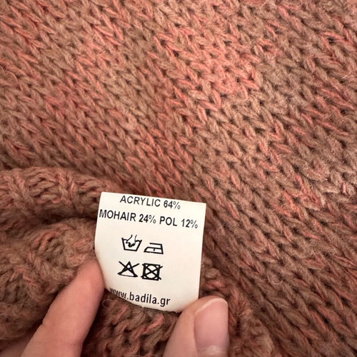 Badila Retro Pullover Dusty Pink used, with mohair, size S/M