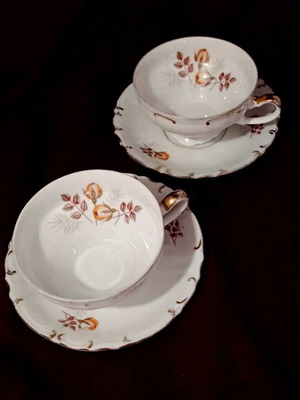 Japanese tea set for two, vintage porcelain like new