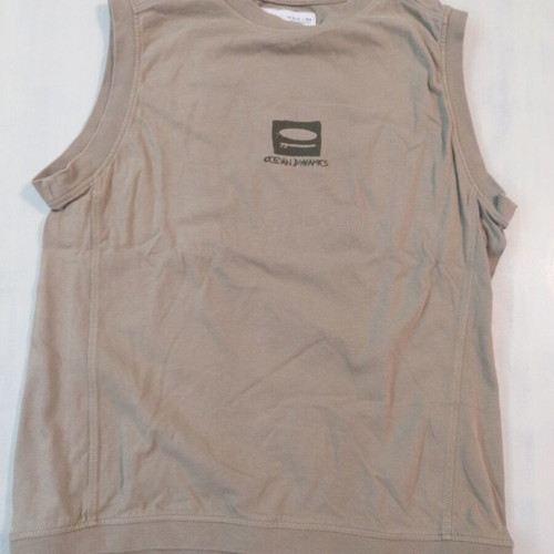 Sleeveless shirt khaki like new, size 152 cm for 11-12 years