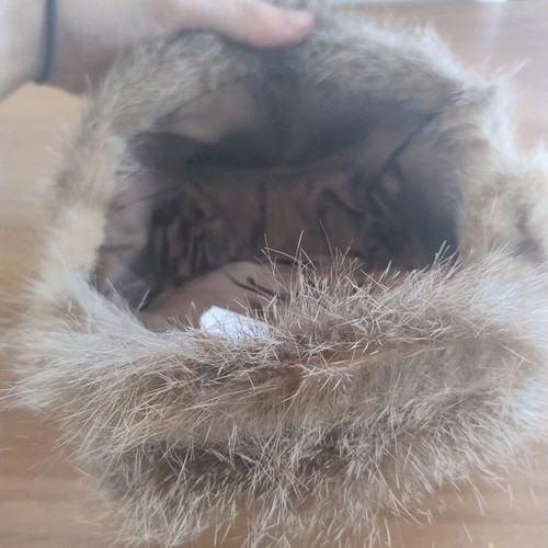 Fluffy Beret Hat like new, one size