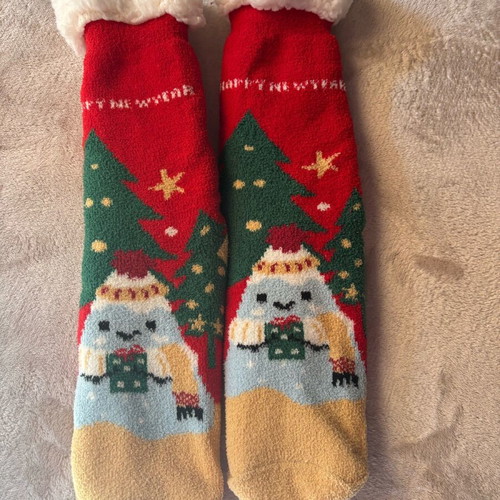 Christmas socks 2 pairs with lining, size 36-42, new