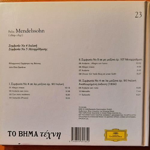 2 CDs Mendelssohn and Schumann used, classical music