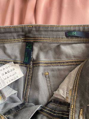 Benneton gray jeans like new