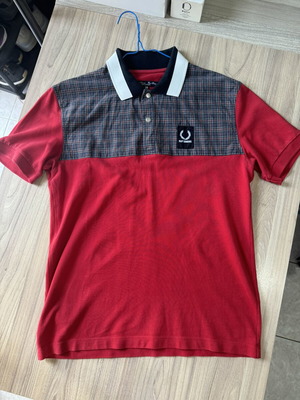 Fred Perry x Raf Simons Polo T-Shirt Limited Edition, like new, red