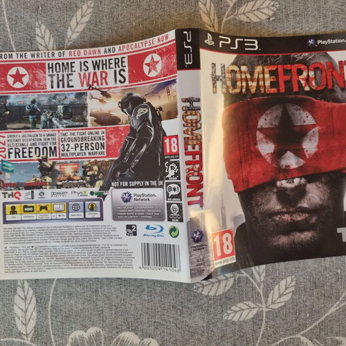 Homefront PS3 game cover like new, no disc or case