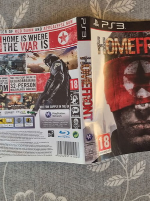 Homefront PS3 game cover like new, no disc or case