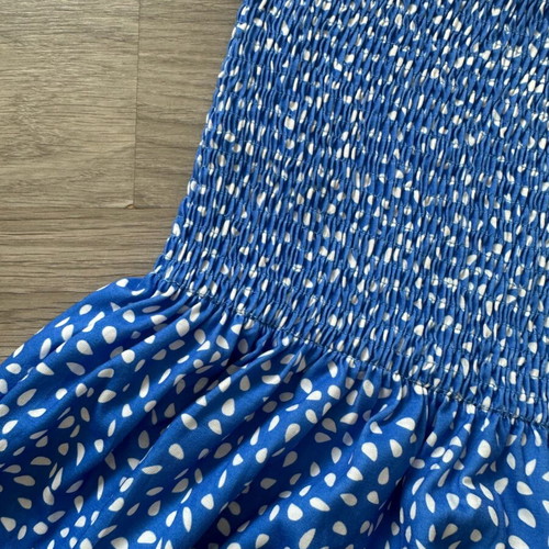 Summer dress new, versatile 2-in-1 blue size M