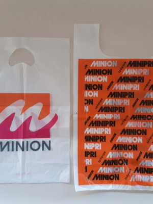 Minion shopping bags used, pack of two