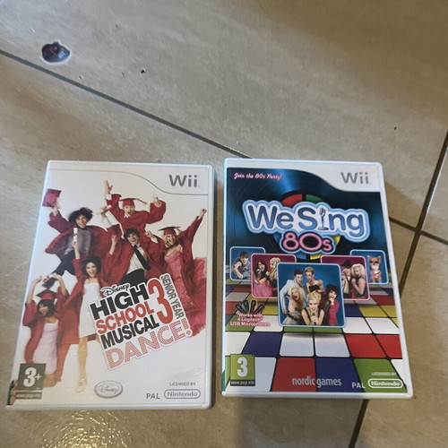 Nintendo Wii games We Sing and High School 3 like new, complete