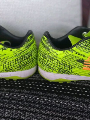 Admiral football shoes size 35 like new, green