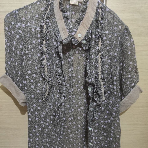 Vintage Marlboro Classics Sheer Floral Shirt size 44 like new