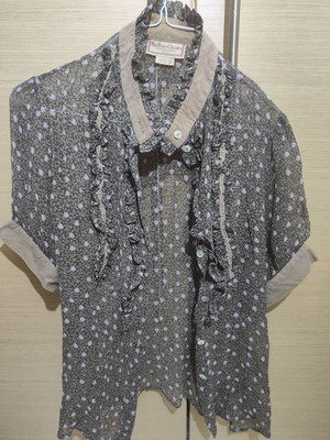 Vintage Marlboro Classics Sheer Floral Shirt size 44 like new