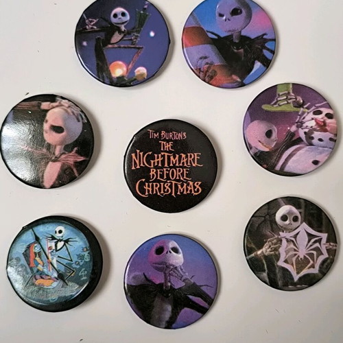 Nightmare Before Christmas pins set of 8 like new