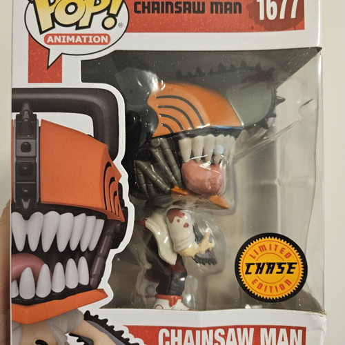 Chainsaw Man #1677 Chase Funko Pop used with box damage