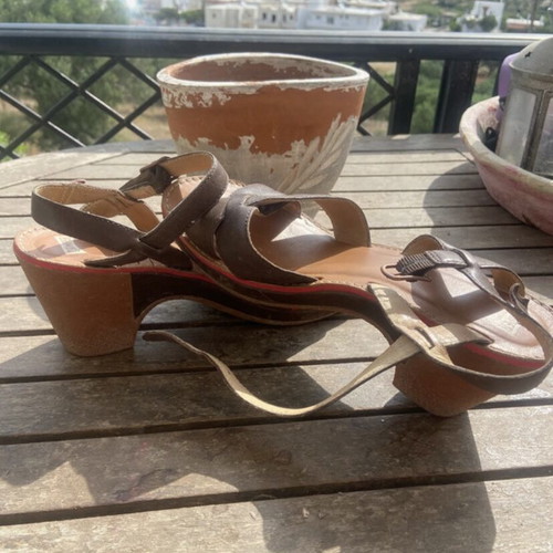 Camper sandals size 40 used, brown