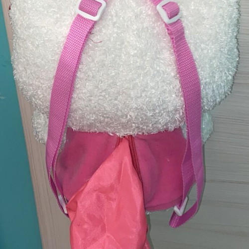 Hello Kitty backpack like new, white and pink