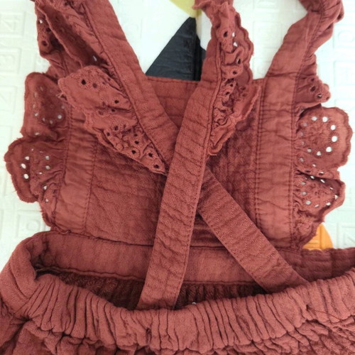 Burgundy Zara pinafore dress like new, 92 cm