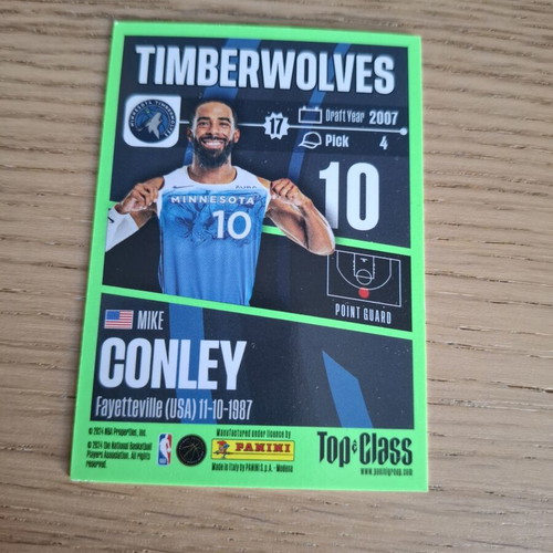NBA Panini Top Class 2024 Mike Conley #99 Minnesota Timberwolves card new