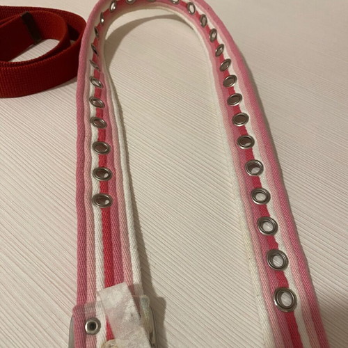 Benetton and next adjustable children's belts used, red and pink