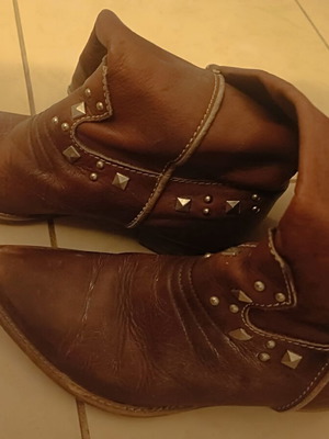 Μπότες cowboy σε καφέ, νούμερο 39