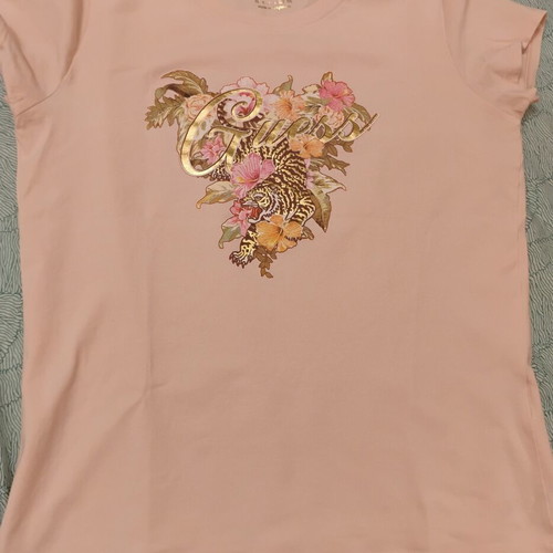 Guess T shirt with floral tiger design, XL